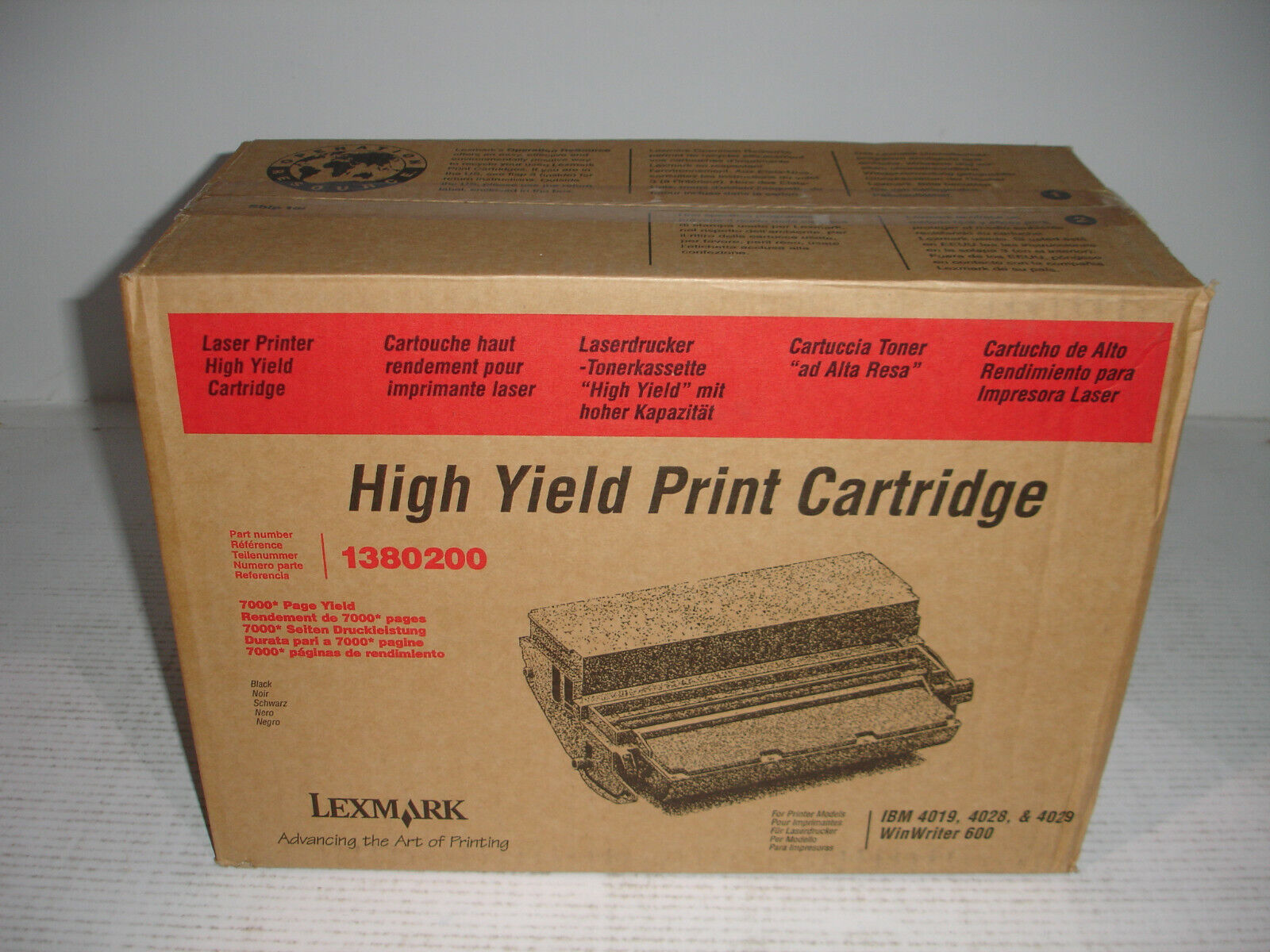 Lexmark 1380200 IBM 4019/4028/4029 7,000 page yield Toner Cartridge