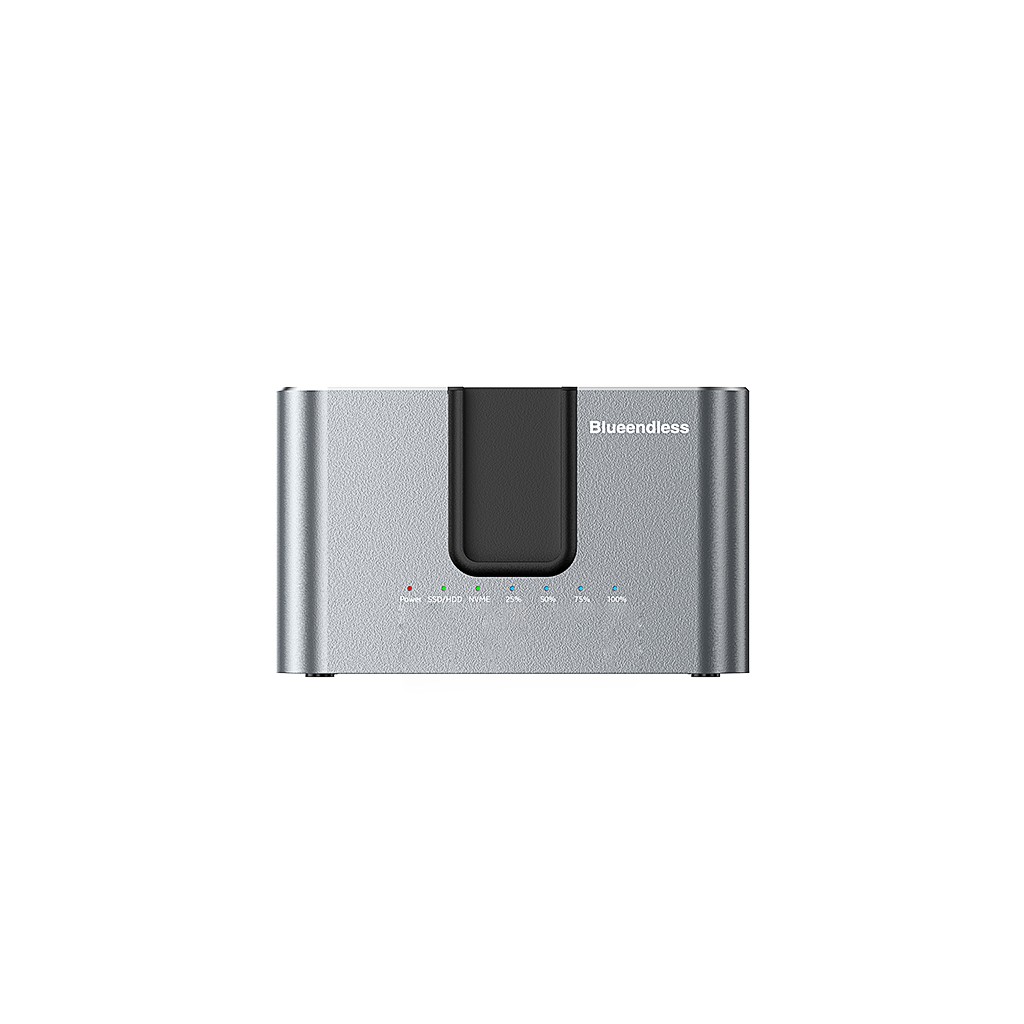 Blueendless HD01N Dual-Bay Dock for HDD & M.2 NVMe SSD, Offline Cloner
