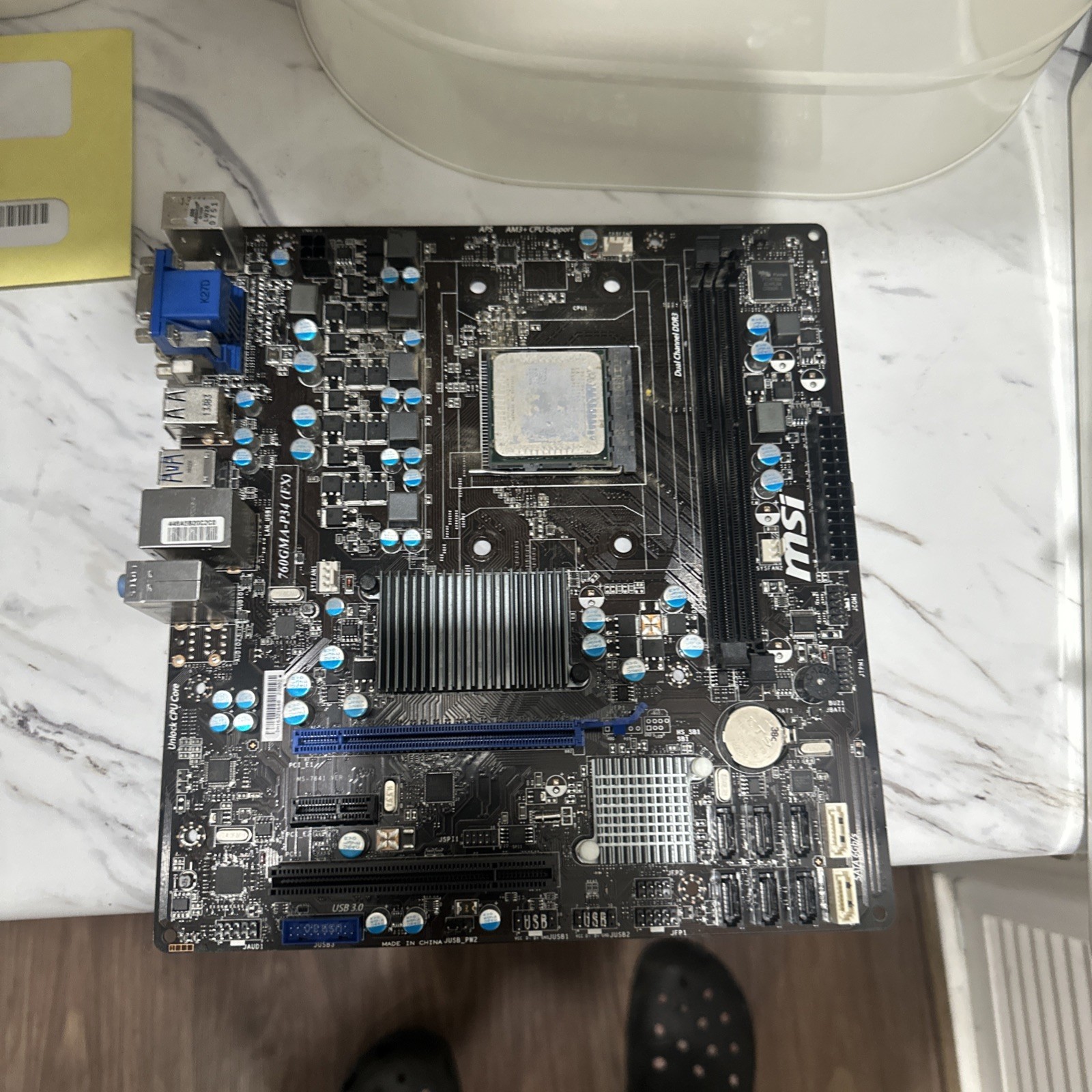 MSI 760GMA-P34 (FX), CPU and CPU Cooler Included. AM3+
