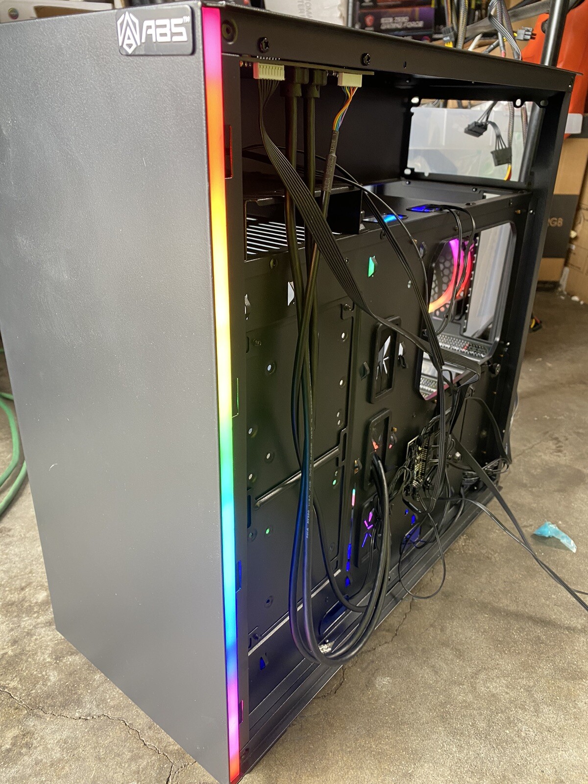 Read Description Rosewill ATX Mid Tower RGB Gaming Computer Case Prism S500