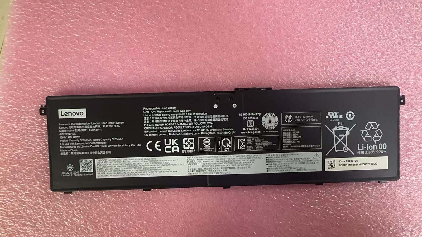Genuine Battery L23D4PF1 L23M4PF1 For Lenovo IdeaPad Pro 5-14IMH9 Yoga Pro 7 9