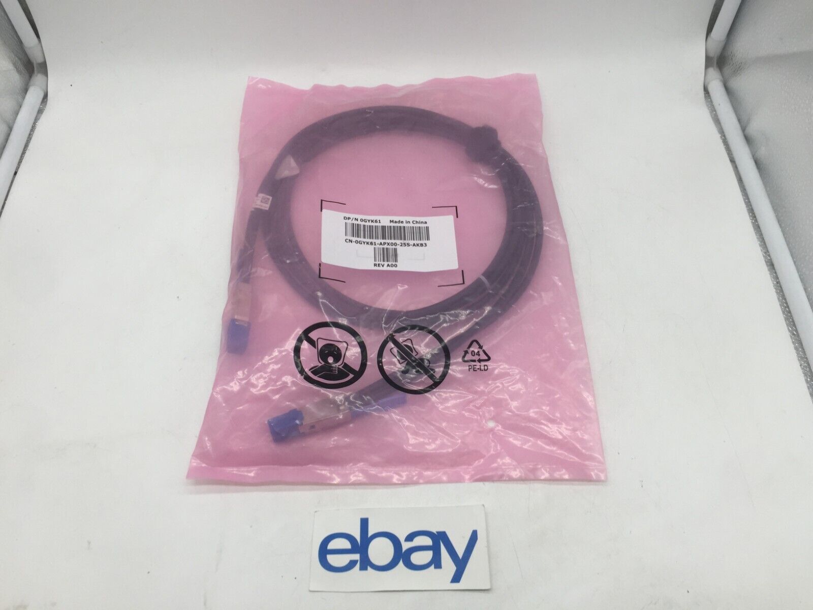 new Dell 0GYK61 PowerVault MD1400 Mini-SAS HD External 28AWG 2m Cable FREE S/H