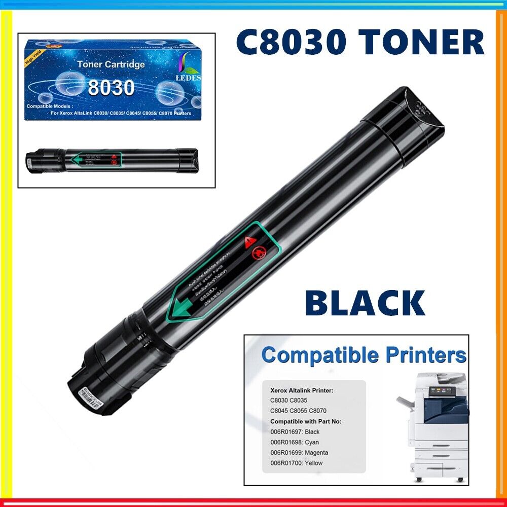 1PK Black Toner Cartridge Compatible for Xerox Altalink C8030 C8035 006R01697 