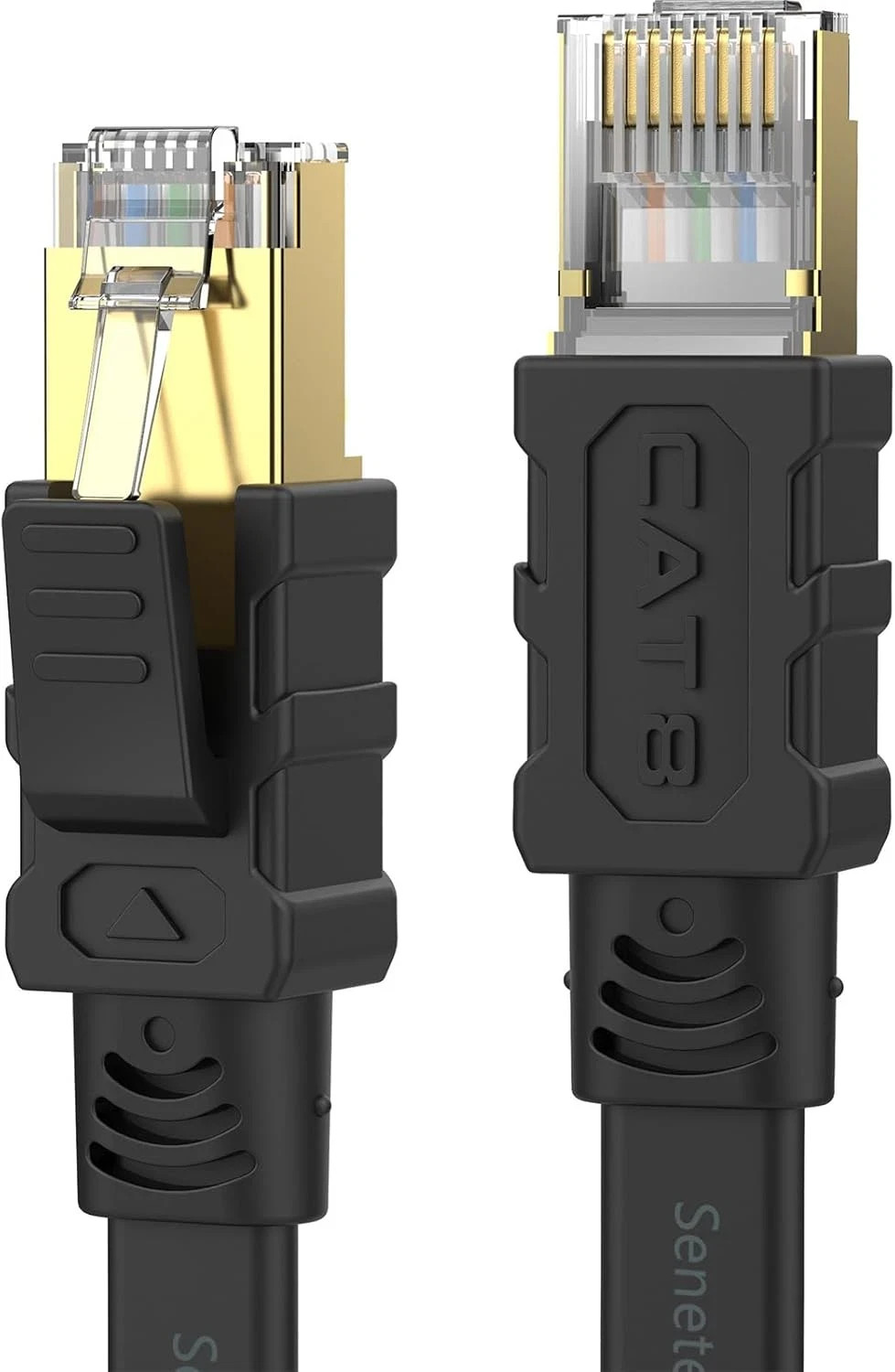 Cat 8 Ethernet Cable 2 Meters, 6.6 FT, High Speed 40Gbps 2000Mhz Flat Internet