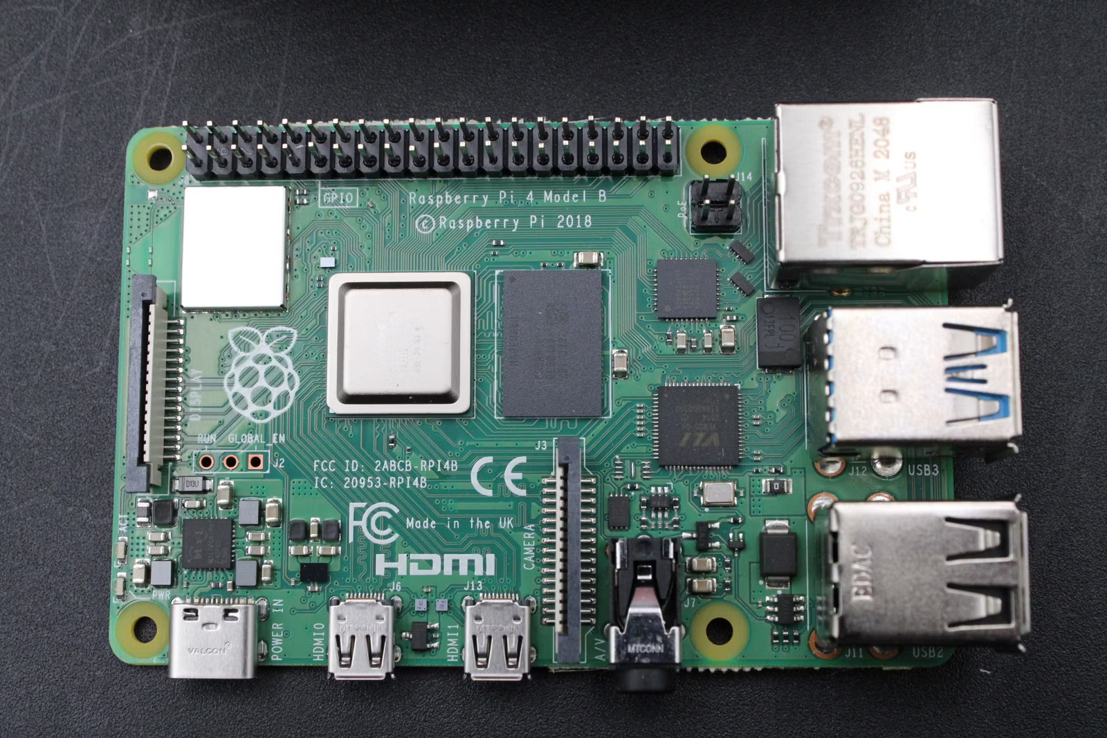Used RASPBERRY PI 4 COMPUTER MODEL B 4GB RAM