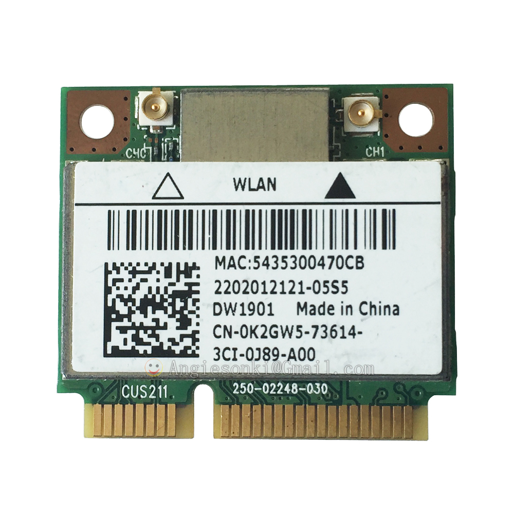 ATHEROS AR5B22 AR9462 DUAL BAND N + BLUETOOTH BT WIRELESS WIFI CARD DW1901 K2GW5