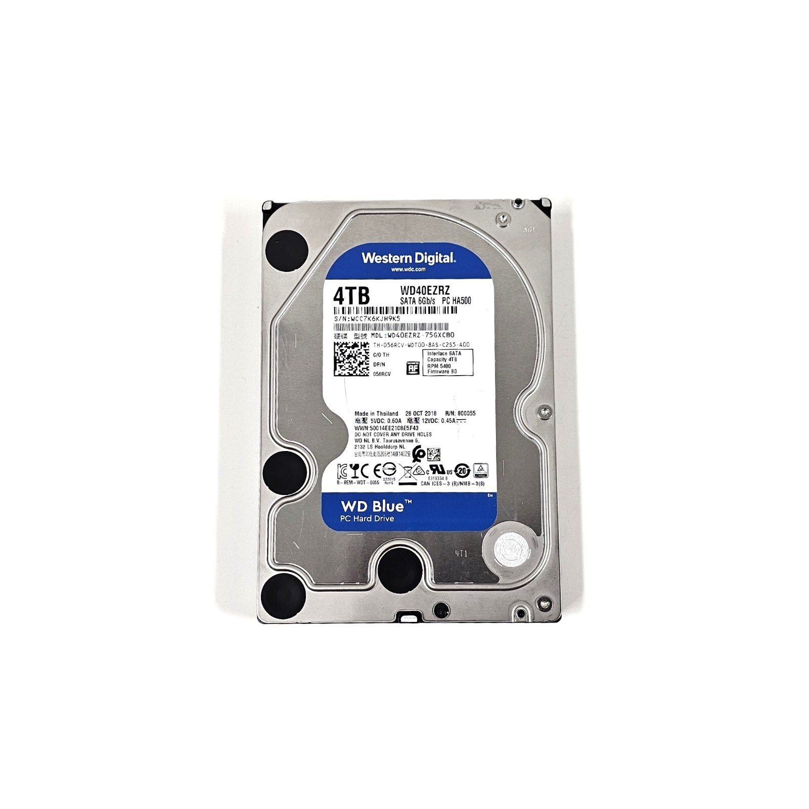 DELL WD 4TB 5400RPM 64MB SATA HARD DRIVE DISK 56RCV 056RCV