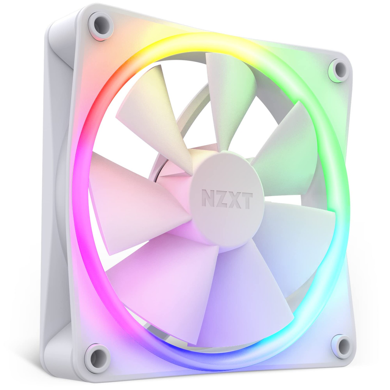 AER F120 RGB White High Performance Airflow Fans Single Computer Case Cooling