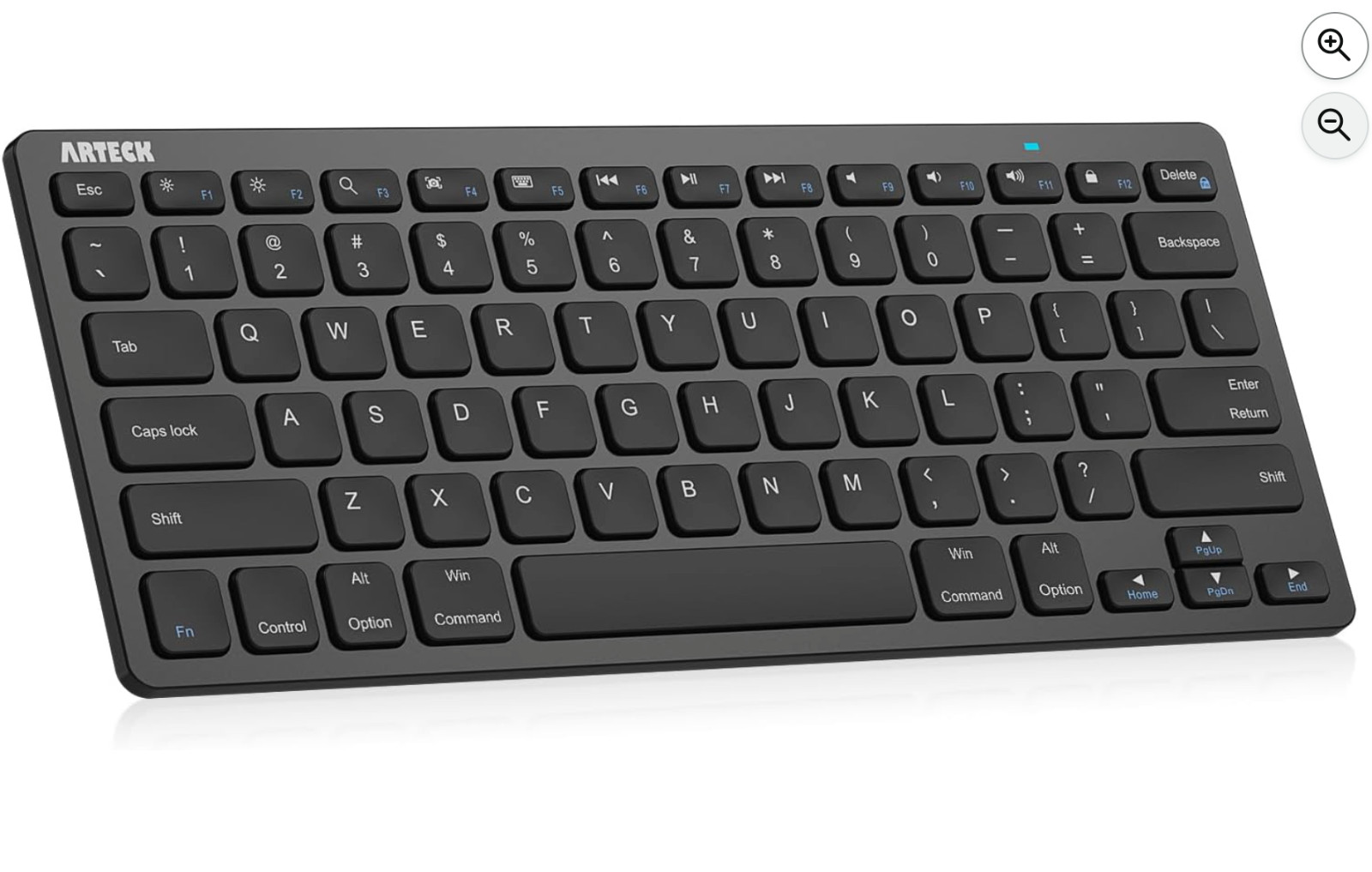 Arteck Ultra-Slim Bluetooth Keyboard for iPad, iPhone, Android, Windows - BlackR