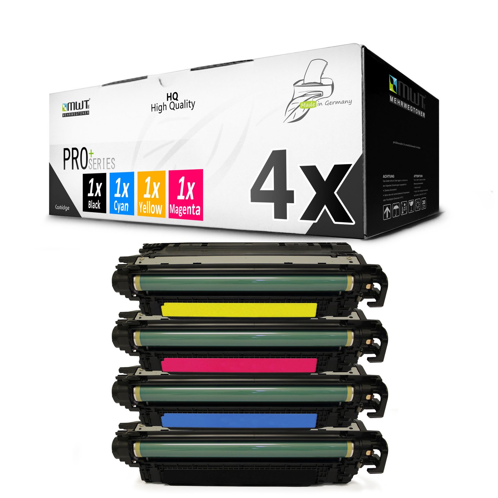 4x MWT PRO Toner XXL Compatible With HP Color LaserJet Enterprise MFP 680