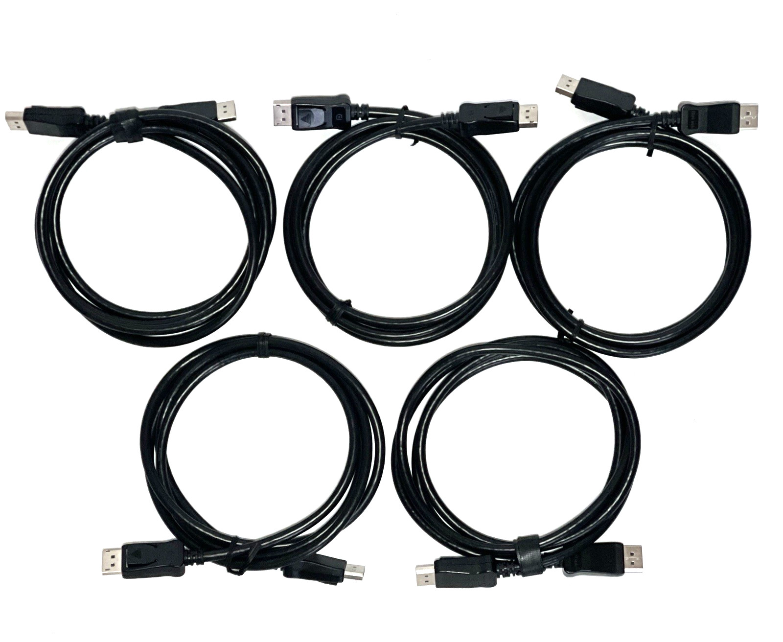5 Pack BizLink DisplayPort 4K Cable E164571-KS 6FT AWM 20276 DP Male to Male