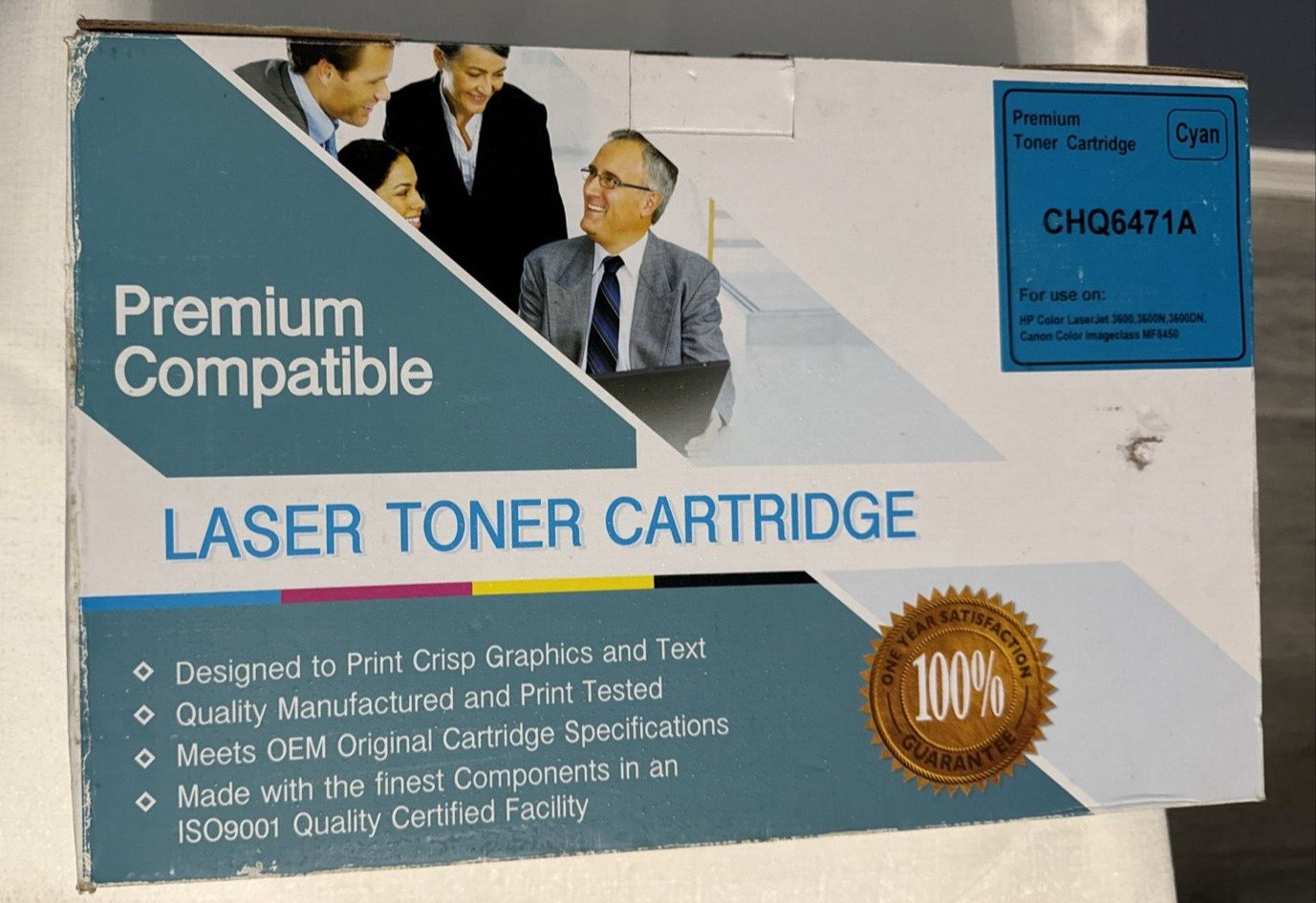 Premium Compatible Laser Toner Cartridge Cyan CHQ6471A - New