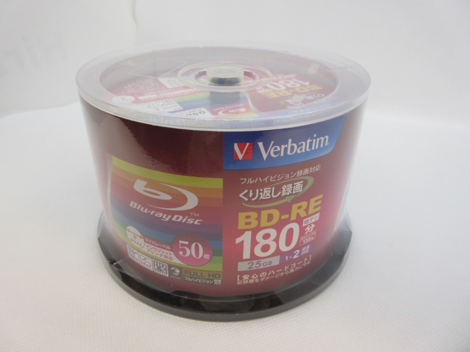 Verbatim Blu-ray Disc 25GB 2X BD-RE Rewritable 50 Disc from Japan