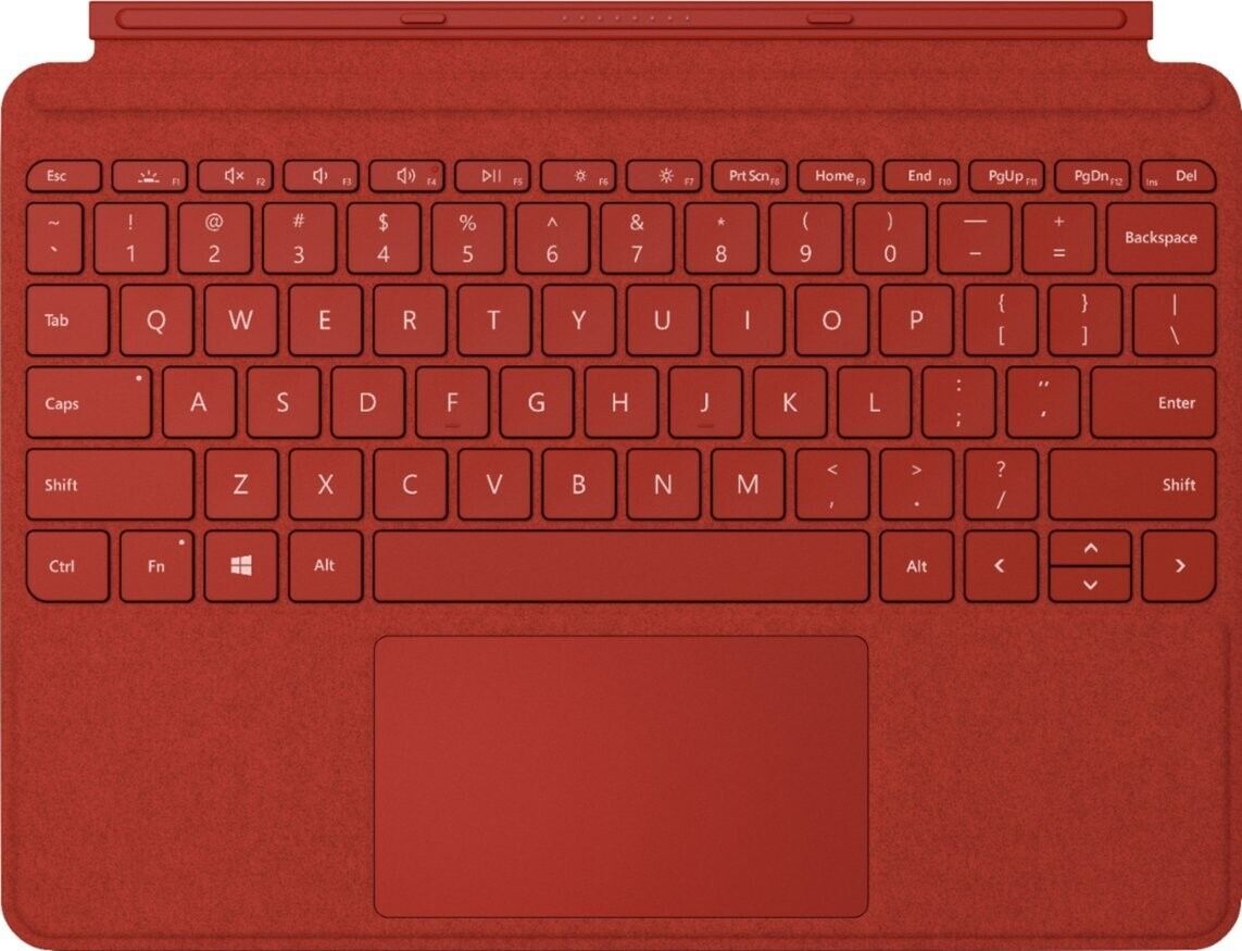 Microsoft KCS00084 Signature Type Cover for Surface Go - Poppy Red
