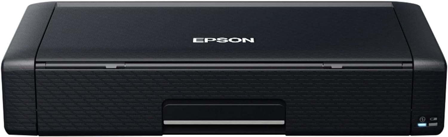 Epson Workforce WF-110 Wireless Color Mobile Printer White Small Black