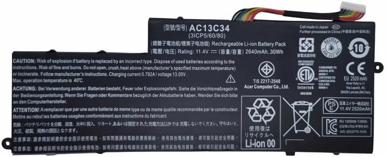 AC13C34 Replacement Laptop Battery Compatible with Acer Aspire V5 122p Series