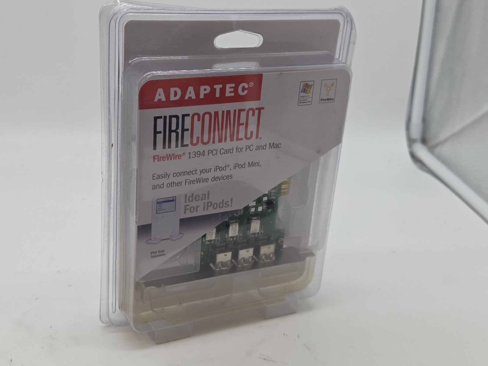 NEW ADAPTEC FIRECONNECT 3-Port FireWire Card for Desktop PC & Mac AFW-4300CS Kit
