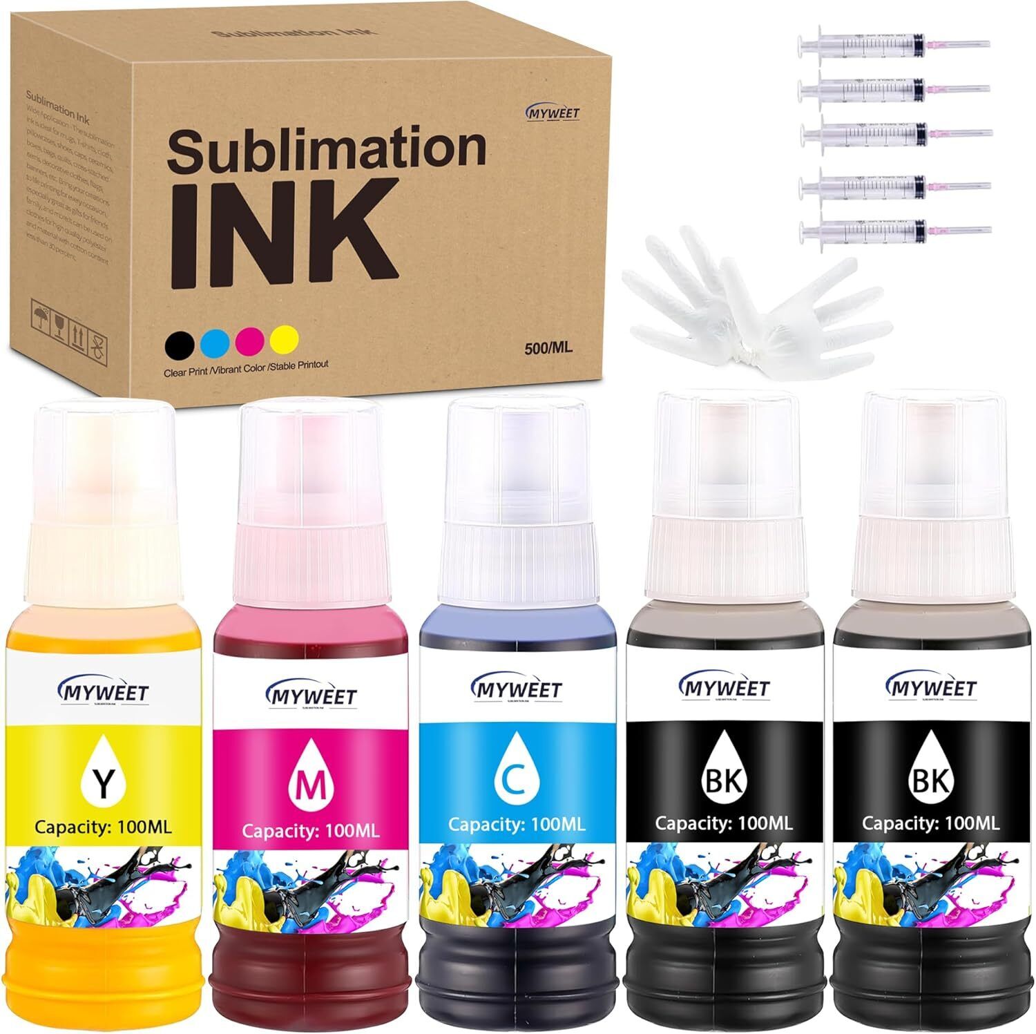 Sublimation Ink (100ML) Compatible for Epson ET-7750 5800 5850 5880