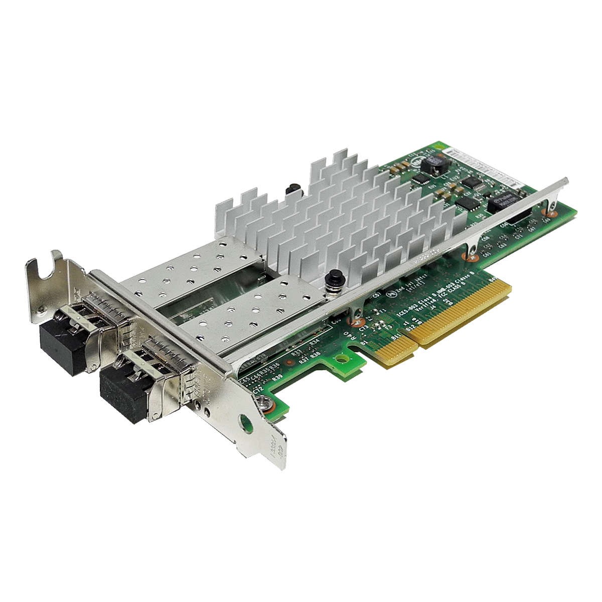 Dell Intel X520-DA2 Dual Port FC 10GbE SFP+ Network Card +2x 10Gb SFP 0942V6 LP