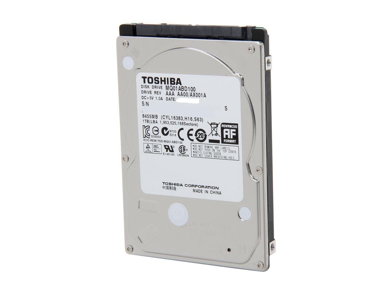 (NEW) TOSHIBA 1TB 2.5" 5400RPM SATA LAPTOP PC HDD HARD DRIVE MQ01ABD100