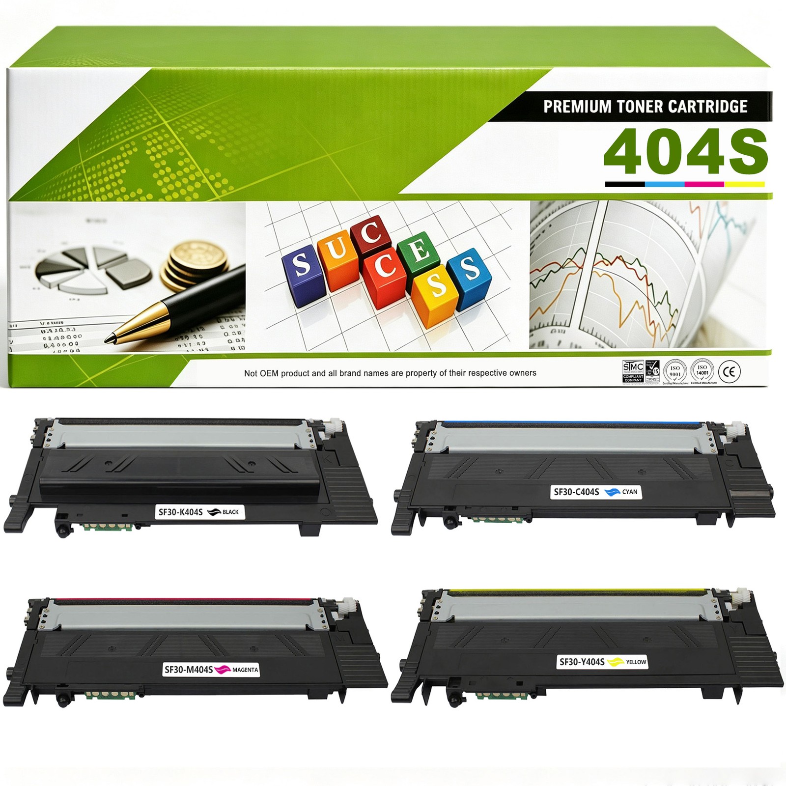 CLT-404S Toner Cartridges Replacement for Samsung 404S SL C480FW C430W SL-C430W