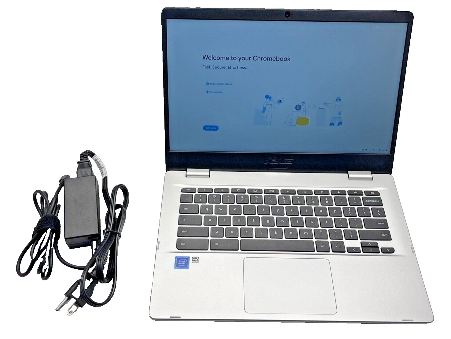 ASUS 14" C423NA Chromebook Laptop tested AC adapter