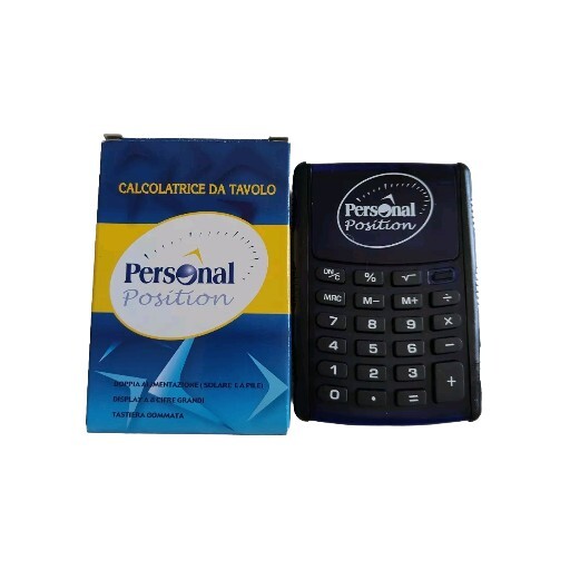 Personal Position Desktop Calculator Dual Power Rubber Keyboard 