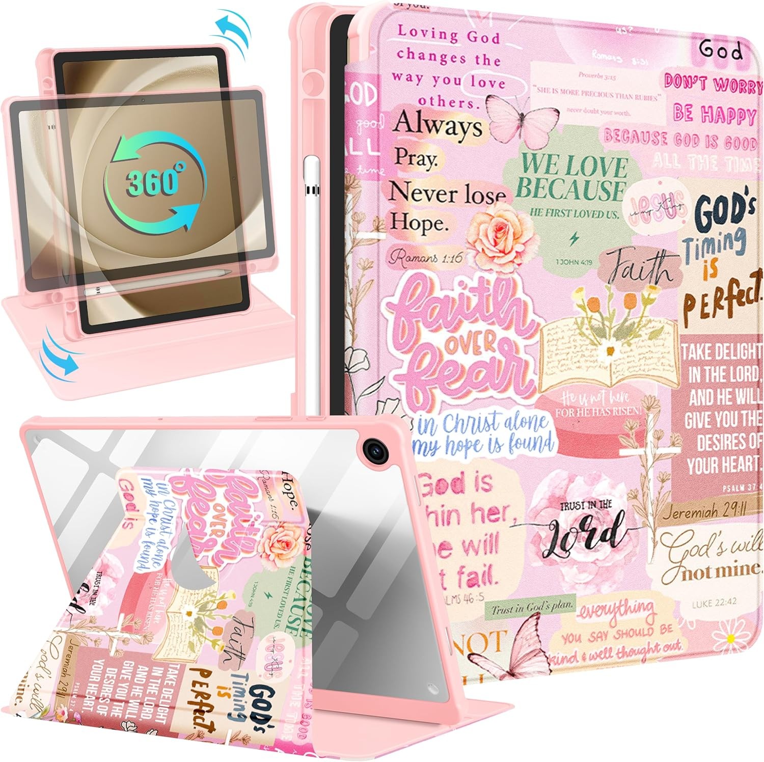 360° Rotating Stand Folio Case for Samsung Galaxy Tab A11+ 2025/A9+ 2023 - Chris