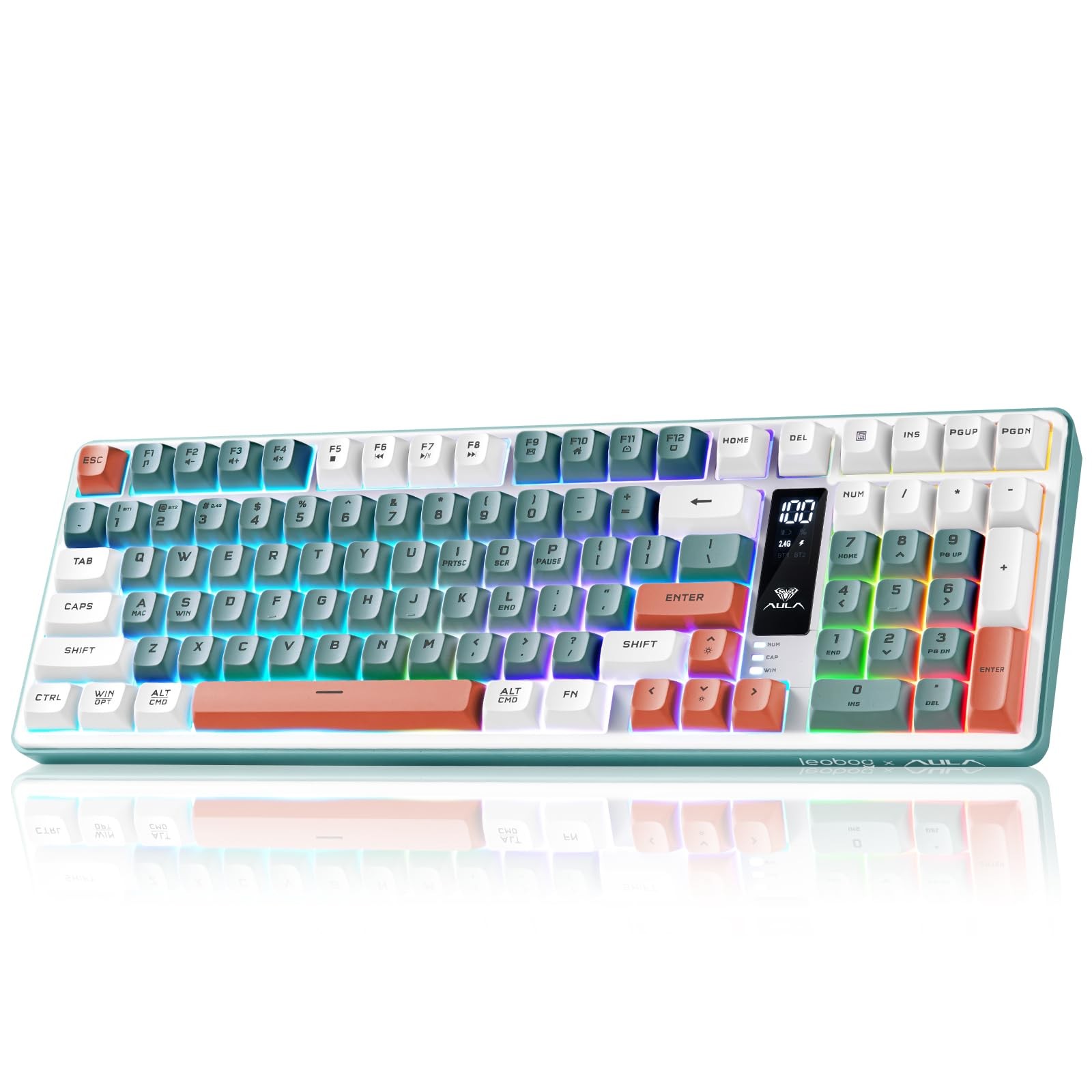Aula S99pro V2 Full Size Gaming Keyboard Wireless Creamy Membrane PC Gamer
