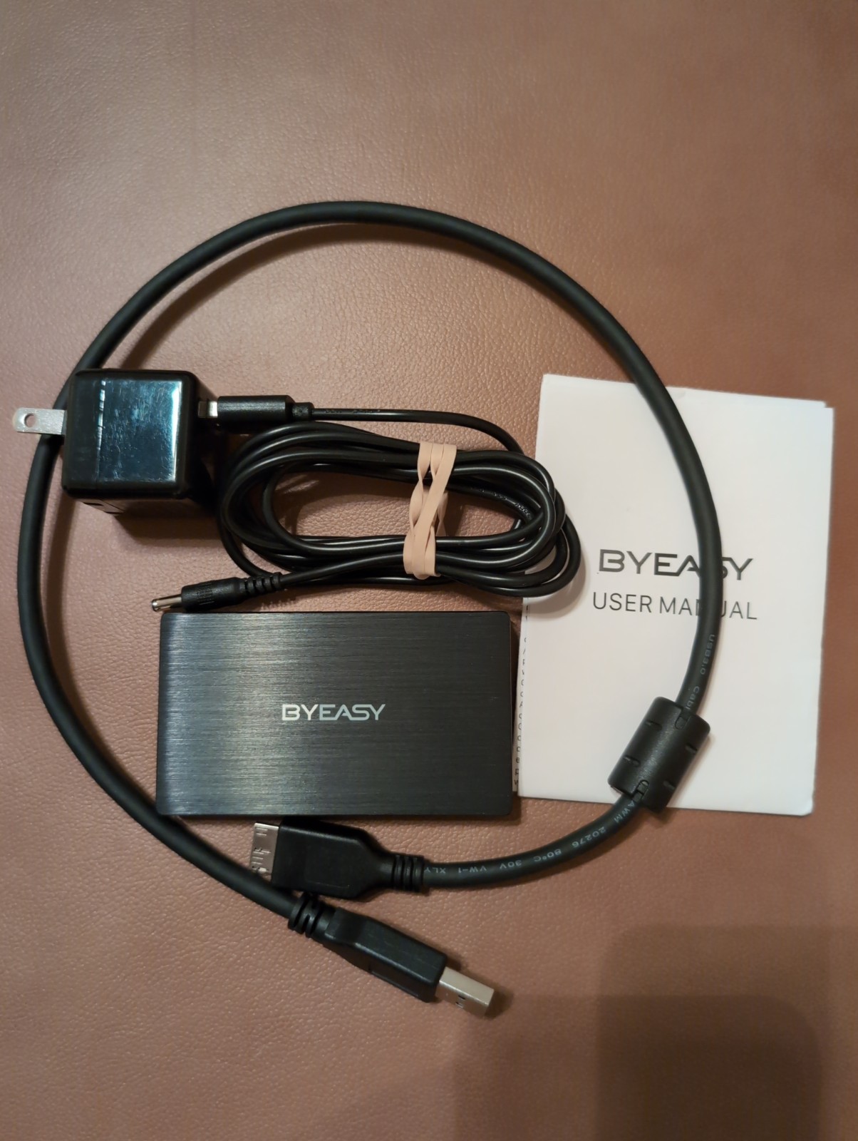 BYEASY Powered 3-Port USB Hub Aluminum USB 3.0 Smart Charging Port
