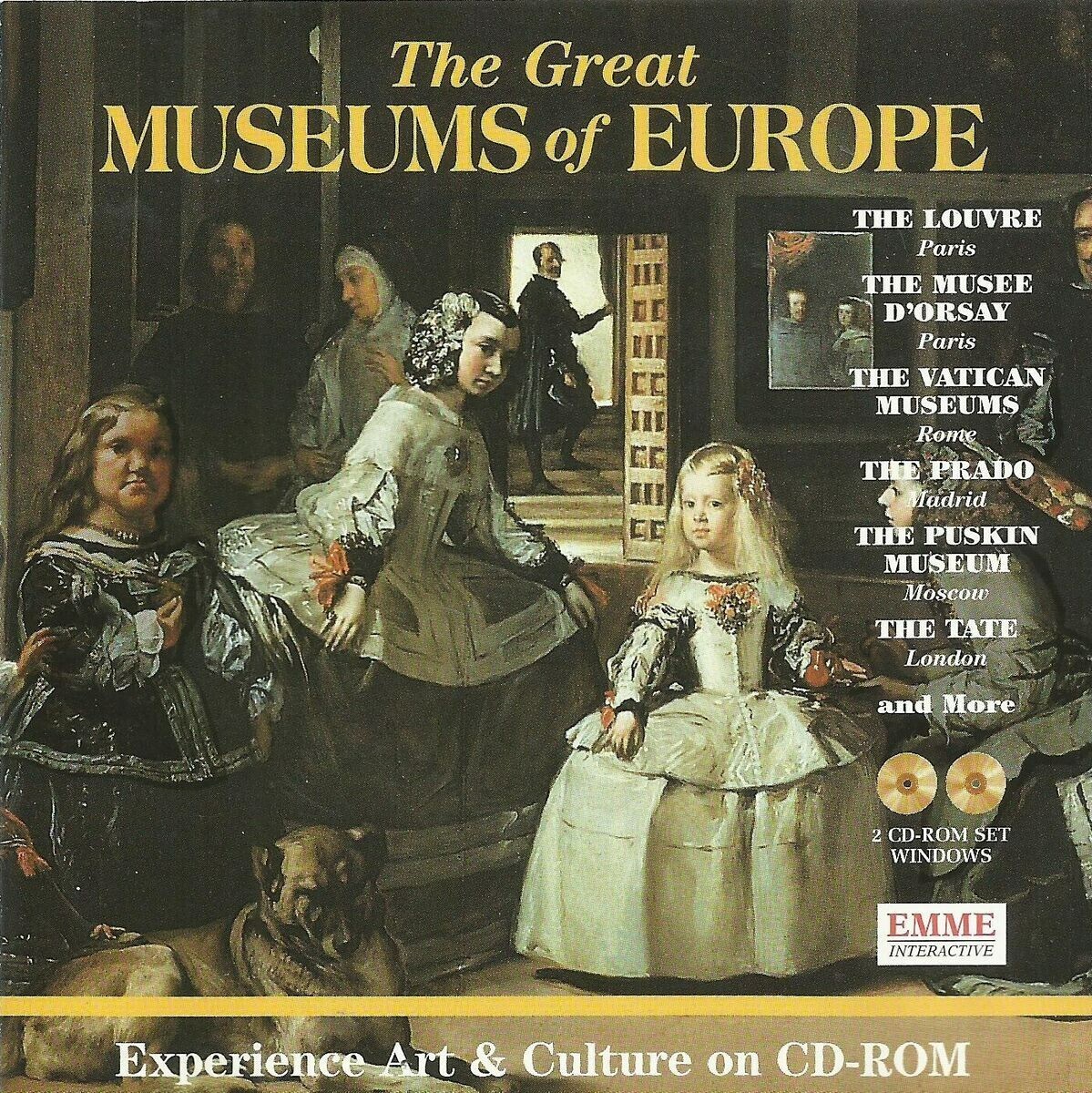 2CD-ROM 1996, The Great Museums Of Europe - Very Good