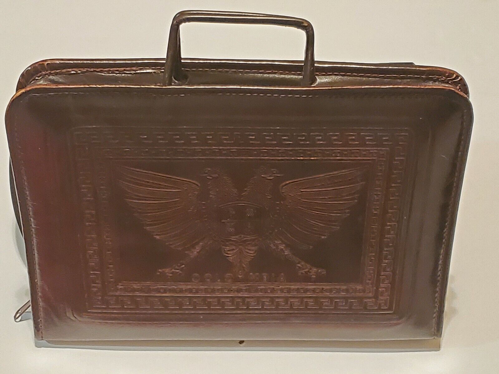  Leather Business Brief Case. Hand Made (Two Headed Eagle) Royalty Case