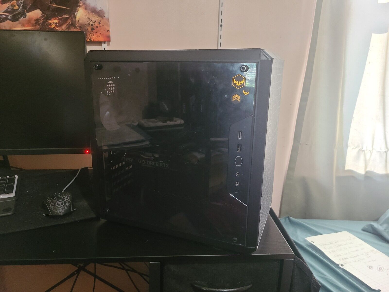 high end custom gaming pc black tower with rtx 2060