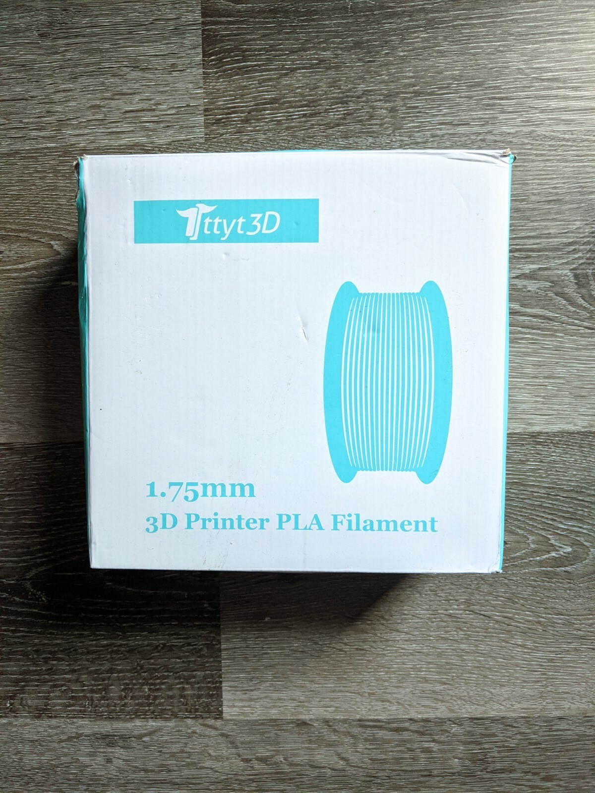 TTYT3D 1.75mm PLA 3D Printer Filament Cyan Light Blue 1kg Premium Spool New