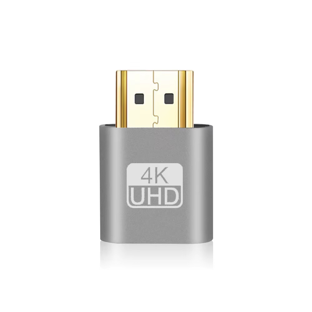 VGA Virtual Display Adapter Hdmi-Compatible 1.4 DDC EDID Dummy Plug Headless Gho