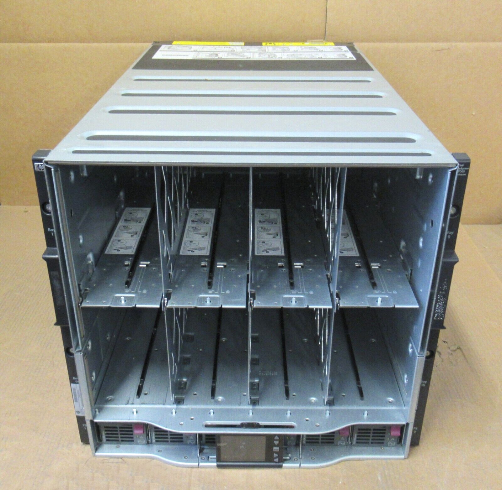 HP Blade System BL C7000 Platinum Chassis 6x 2400W 10x Fans 3xHP OA - 507019-B21
