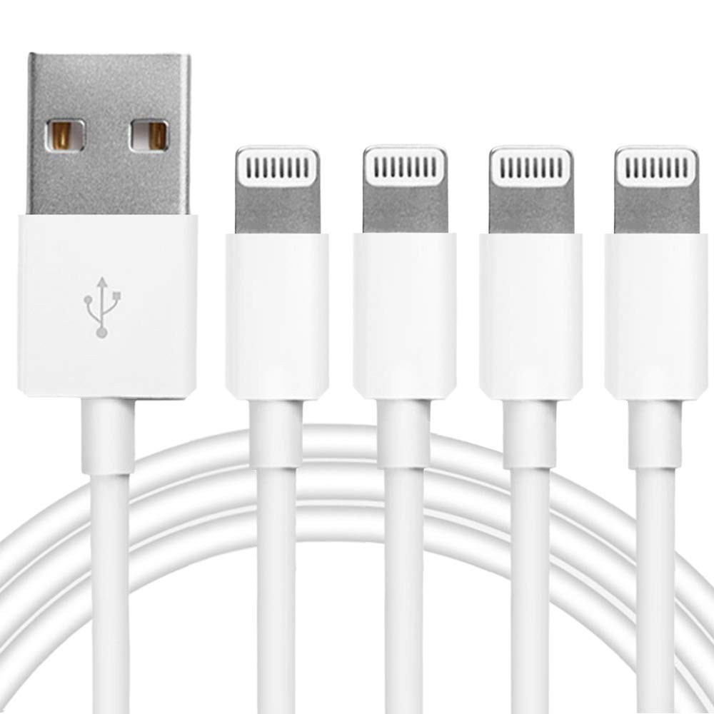 Apple MFi Certified Lightning USB Charging Cable 4 Pack 3.3ft