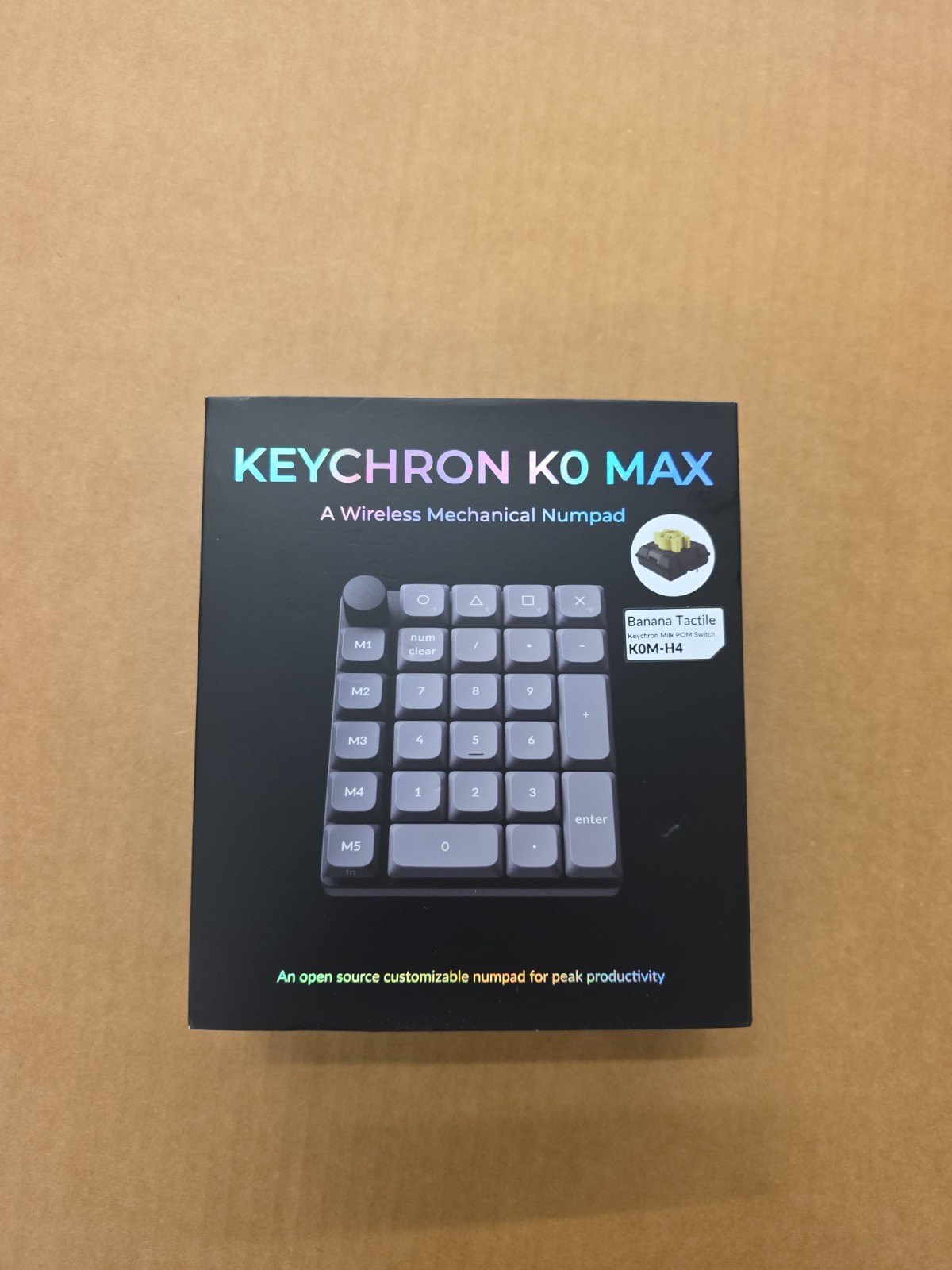 Keychron K0 Max Wireless Mechanical Numpad Number Keypad K0M-H4 Banana Tactile