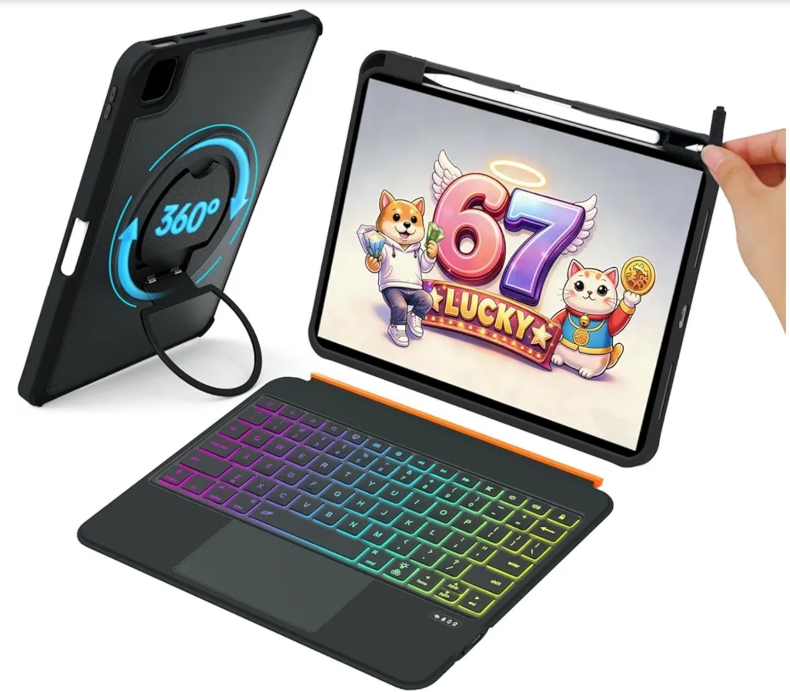 for iPad A16 11th/10th Gen & Air 11" M3/M2 & 5th/4th Gen & Pro 11" 4/3/2/1 Gen 