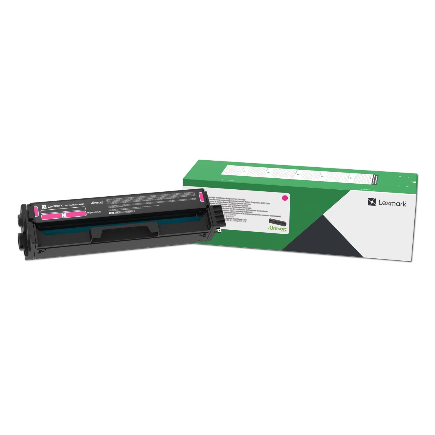 Lexmark C3210M0, Return Program Toner Cartridge, 1500 Page-Yield, Magenta
