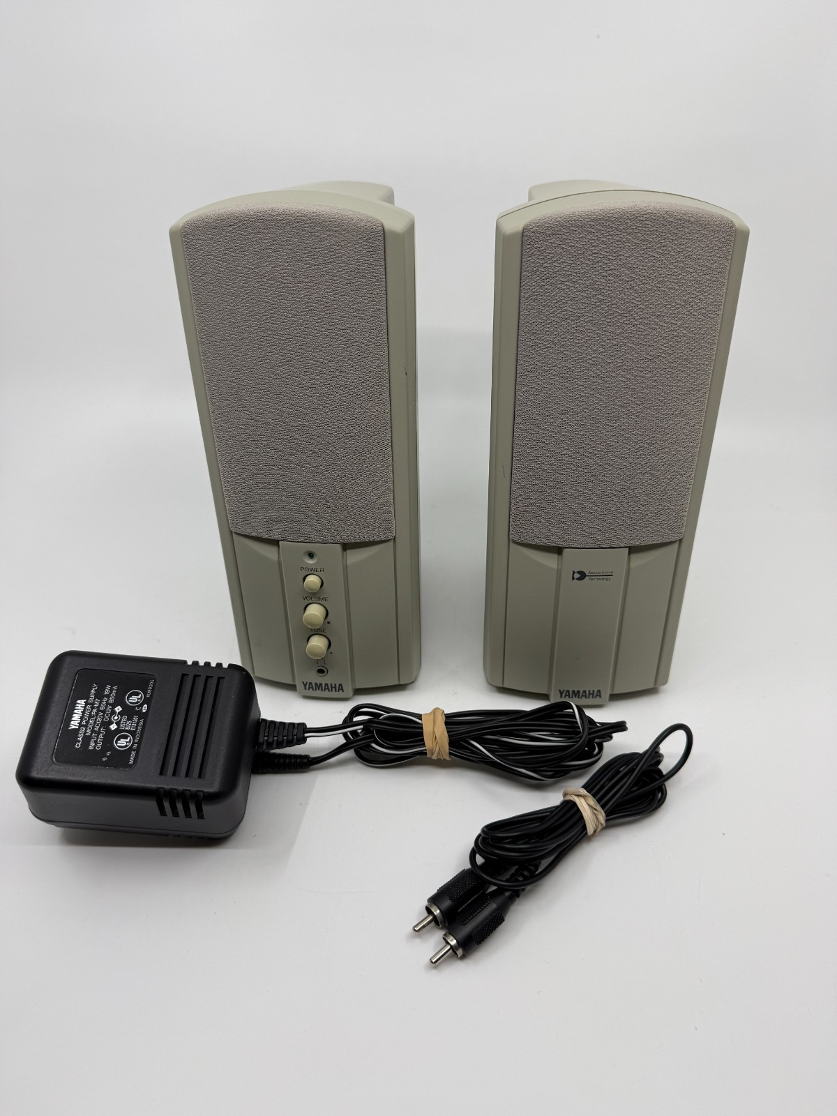Genuine Yamaha Model YST-M7 Powered Multimedia Speakers w/ Power Supply TESTED