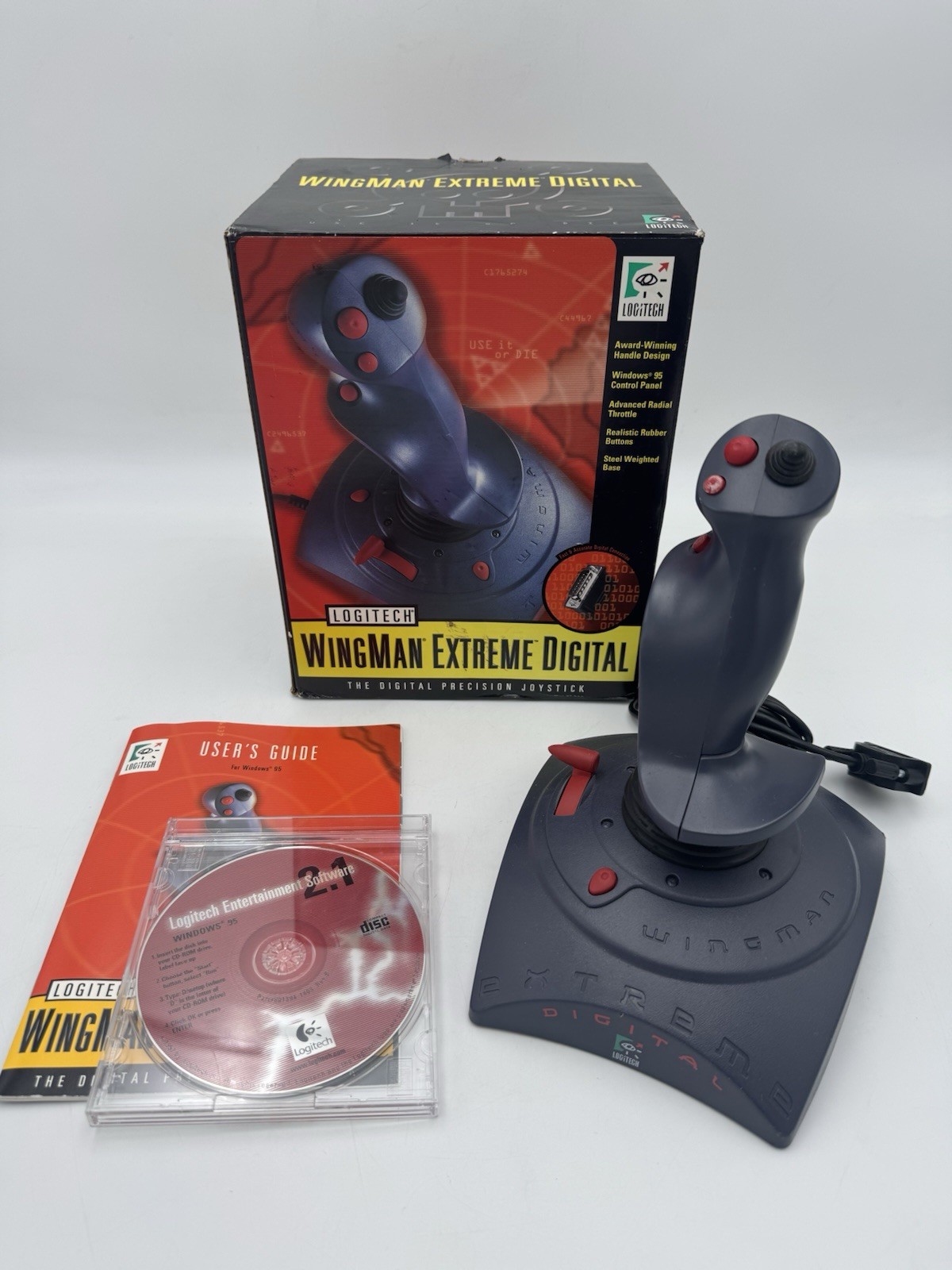 Logitech Wingman Extreme Digital Joystick - Microsoft Flight Simulator CIB
