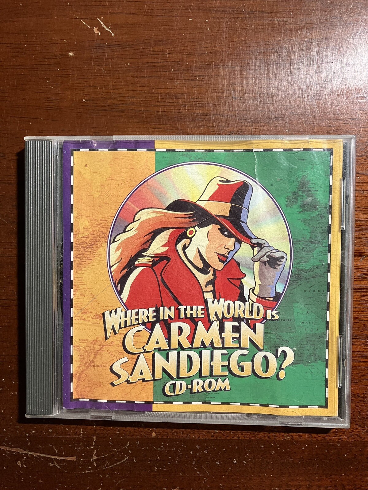 Where In The World Is Carmen Sandiego? CD-Rom 1994 1990s Vintage Broderbund
