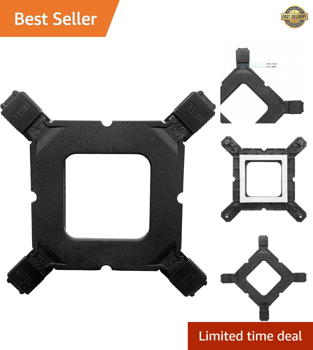Versatile Intel 115X/17XX Adjustable Backplate for Secure CPU Cooler Mounting