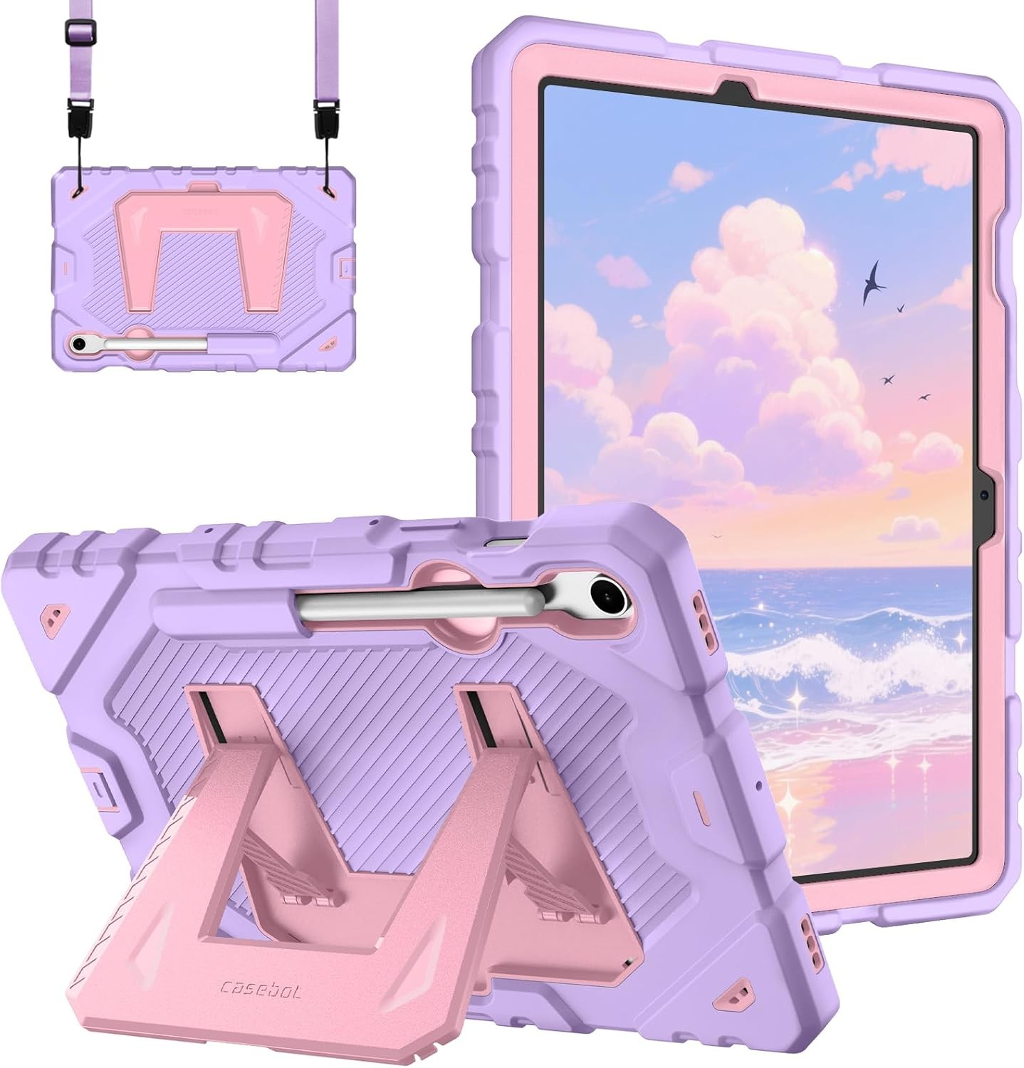 Shockproof Case for Samsung Galaxy Tab S10 Lite / S10 FE Heavy Duty Stand Cover