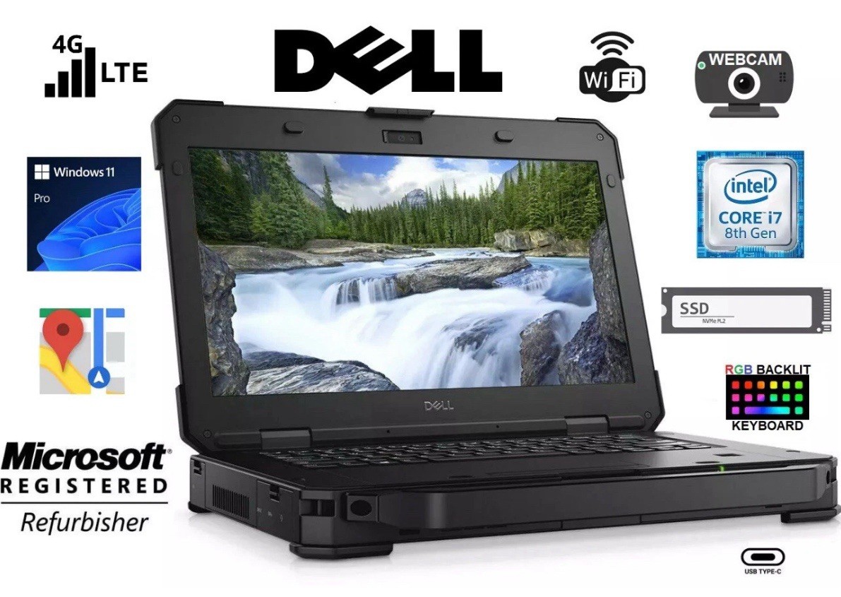 LAST TWO DELL Rugged 5420 i7 Touch 64GB 4TB NVMe Win 11 4G GPS Office 2024 Pro