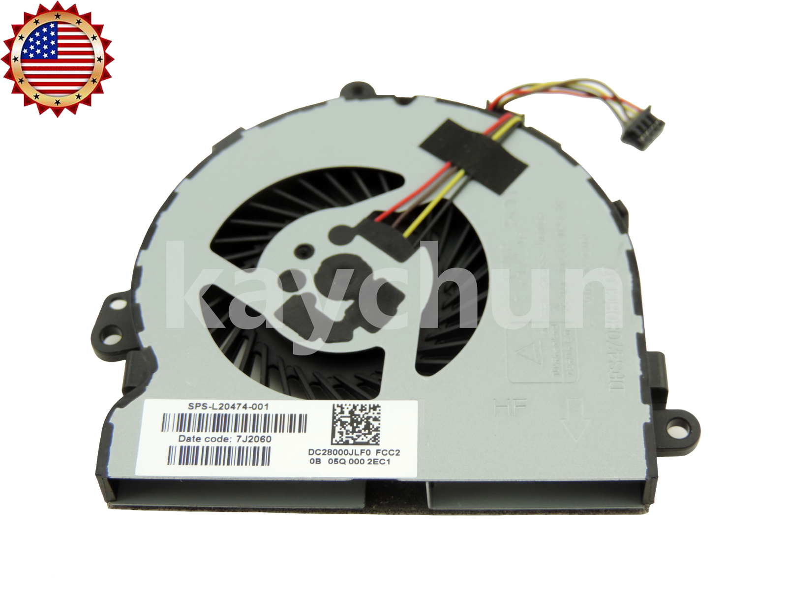 Original CPU Cooling Fan for HP 15-DA 15-DB series with AMD CPU  L20474-001