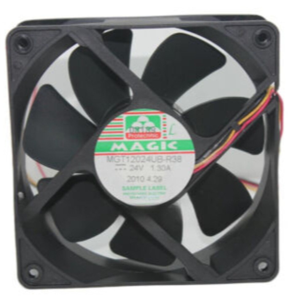 1PCS MAGIC MGT12024UB-R38 24V 1.30A Converter Cooling Fan 12CM 12038 3-wire