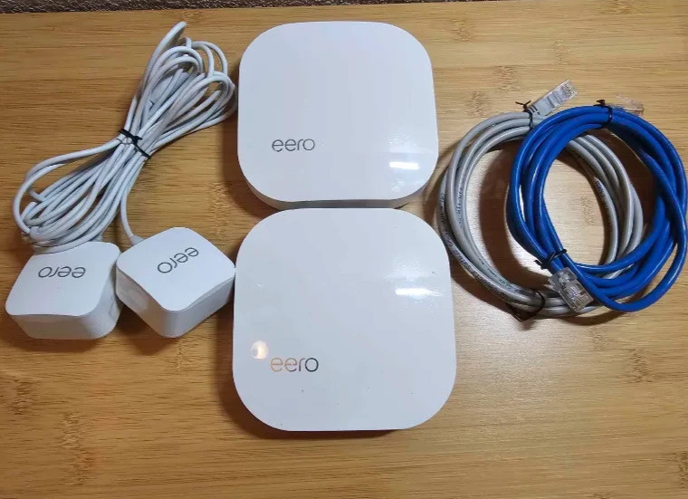 Eero A010001 Mesh WiFi Router 2-Pack AC1300 Dual-Band Tested Working