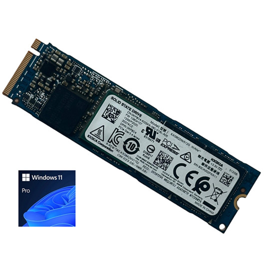 KIOXIA 512GB M.2 NVMe SSD with Windows 11 Pro for Dell Lenovo IBM ASUS HP Acer